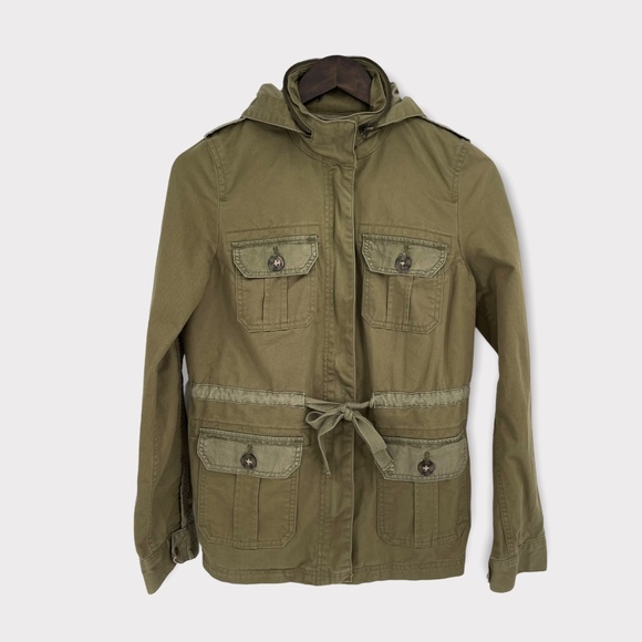 Lucky Brand Military Utility Field Hooded Jacket - Picture 1 of 8